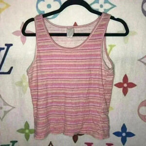 Pink Stripe Tank Top